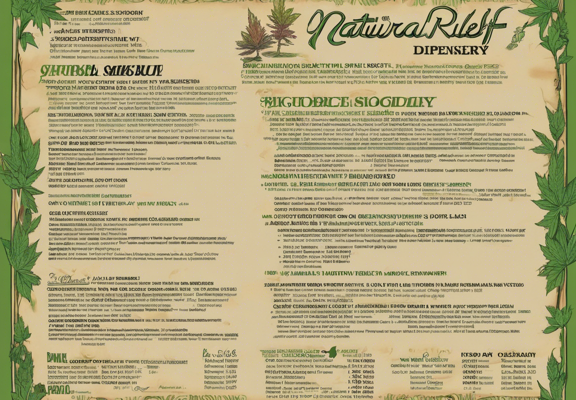 Navigating the Natural Relief Dispensary Menu: Your Guide to Wellness