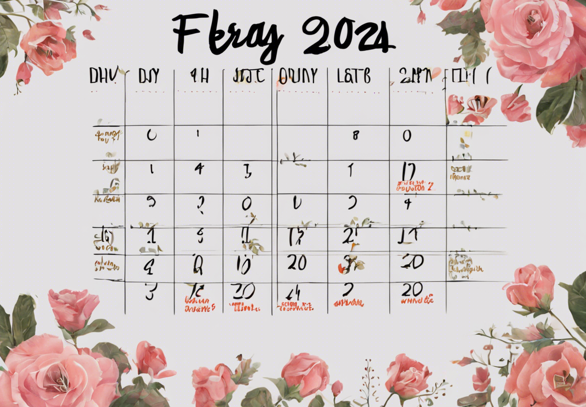 February 2024 Calendar: Dates to Remember
